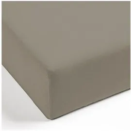 Mistral Home Spannbettlaken Perkal 90 x 200 cm Taupe