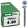 SPAX Universalschraube 4 x 30 mm Senkkopf T-STAR plus Vollgewinde 4CUT WIROX A3J