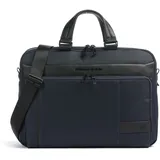 Piquadro W129 Leder-Laptoptasche 15,6" blau