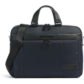 Piquadro W129 Leder-Laptoptasche 15,6" blau