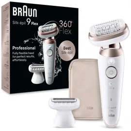 Braun Silk-épil 9 Flex 9-030 3D SensoSmart Wet&Dry Epelierer weiß/ rosegold