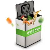 equipps Bio Mülleimer 6 l Silber