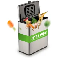 equipps Bio Mülleimer 6 l Silber