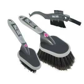Muc-Off Muc Off Bürstenset 3-teilig Reinigungsbürsten Schwarz