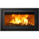 Lotus H570 W Kamineinsatz Schwarz / Scharniere links