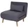 Mendler Schlafsessel HWC-D35, Schlafsofa Funktionssessel Klappsessel Relaxsessel Jugendsessel Sessel, Stoff/Textil ~ dunkelgrau