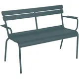 Fermob Luxembourg 2-Sitzer-Gartenbank Aluminium - gewittergrau