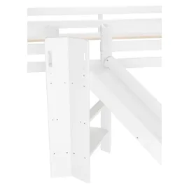 Erst-Holz Spielbett V-60.21W-09 90 x 200 cm Kiefer massiv lackiert weiß