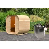 Karibu Louisa inkl. 9 kW Ofen + int. Steuerung + Dachkranz