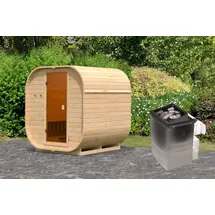 Karibu Louisa inkl. 9 kW Ofen + int. Steuerung + Dachkranz