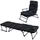 Lex 2in1 Gartenliege 60 x 59 x 90 cm Schwarz