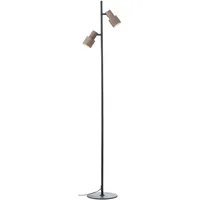 Brilliant Brilliant, Stehlampe Cadiz Stehleuchte 140cm schwarz matt/bronze gebürstet
