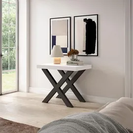 SKRAUT HOME Konsolentisch 140 x 73 x 90 cm weiß