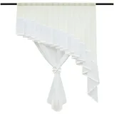 Joyswahl Raffrollo Stephanie 140 x 140 cm transparent/Beige