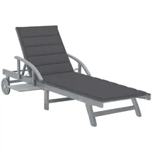 vidaXL Sonnenliege 200 x 68 x 86 cm Grau
