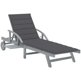 vidaXL Sonnenliege 200 x 68 x 86 cm Grau