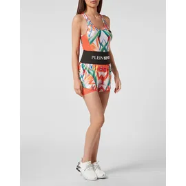 Plein Sport Shorts, Größe M, in weiß 0121 | white/multicolored