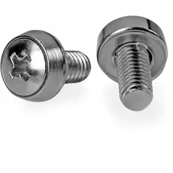 StarTech.com 12-24 Server Rack Screws - 50 pack - Nickel-plated - Rack-Schrauben