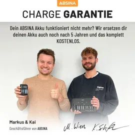 Absina 4x AA Mignon 2900 & 4x AAA Micro 1150 Akku - NiMH Wiederaufladbare Akkus mit 1,2V für Blitzgerät, Controller, Telefon