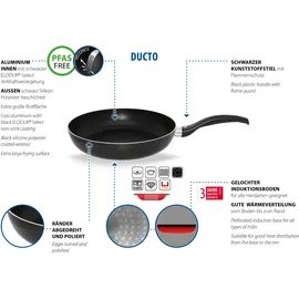 ELO Wok ELO "Ducto Wok- und Pastapfanne", schwarz, H:8cm Ø:28cm, Pfannen, Wok, Induktion