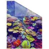 Lichtblick Fensterfolie Aquarium, 1 St., blickdicht, strukturiertKlebepunkte, selbstklebend, Sichtschutz, bunt