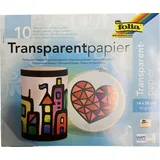 Folia Transparentpapier farbsortiert 42 g/qm 10 Blatt