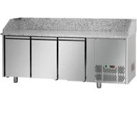 CombiSteel Saladette 4 Türen mit Granitplatte & 12x 1/3 GN