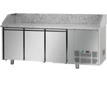 CombiSteel Saladette 4 Türen mit Granitplatte & 12x 1/3 GN