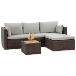 beautysofa SEVILLA Loungeset braun