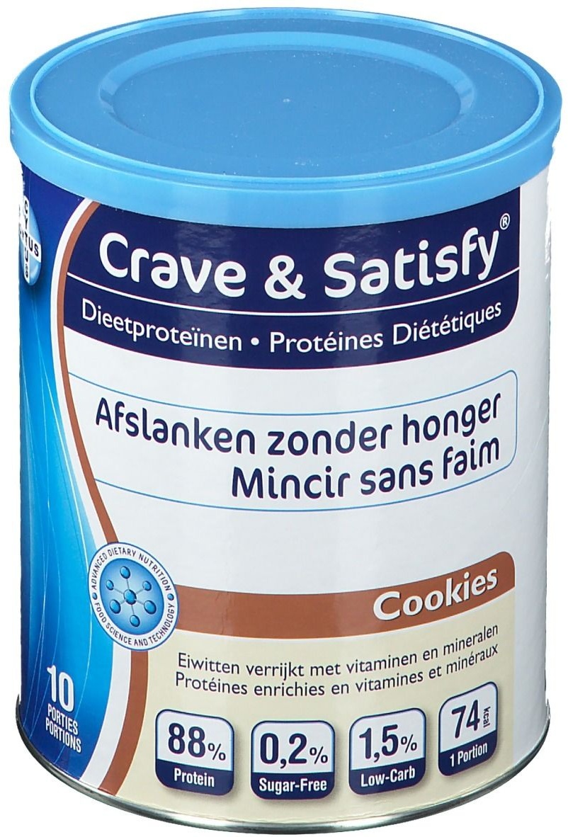 Crave & Satisfy® Protéines Diététiques Cookies 200 g Poudre