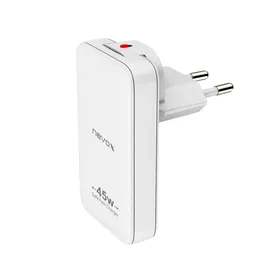 Nevox 45W DUAL slim USB-C Ladegerät GaN EU / US - weiß