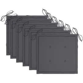 vidaXL Gartenstuhl 39 x 38 x 26 cm grau 6 St.