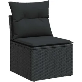 vidaXL Garten-Lounge-Set 9-tlg. schwarz