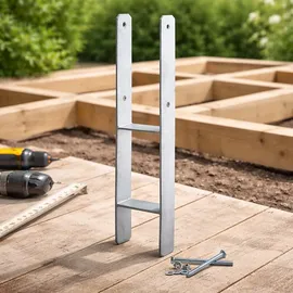 XPOtool Zaunpfosten 71 x 600 mm Stahl feuerverzinkt