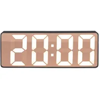 Karlsson Alarm Clock Copper Mirror LED Flat black