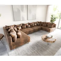 DeLife Wohnlandschaft Clovis XL Braun Antik Optik Modulsofa, Design Wohnlandschaften, Couch Loft, Modulsofa, modular