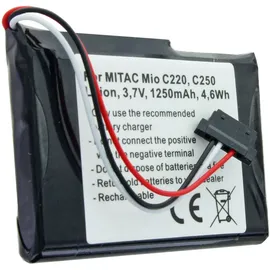 AccuCell Akku passend für Mitac Mio E4MT081202B12 Akku