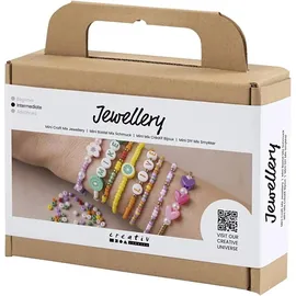 Creativ Company Mini Craft Mix Schmuck, Bunte Armbänder, 1 Packung, klein