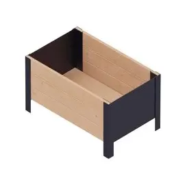 upyard ModernBox 58 x 36 x 32 cm Braun