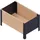 upyard ModernBox 58 x 36 x 32 cm Braun