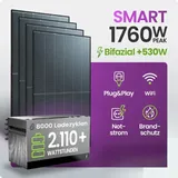 Balkonkraftwerk 1760W Bifazial mit 2,11 kWh Solarspeicher FoxEss Avocado 22 Pro