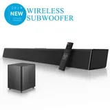 ele ELEOPTION Heimkino-Soundsystem Soundbar TV Bluetooth-Lautsprecherunterstützung Optischer AUX-Koaxial-Soundbar Drahtloser Subwoofer Für TV