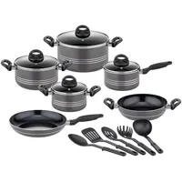GSW Topf-Set »Milano, inkl. 5-teiliges Küchenhelfer-Set«, Aluminium-Kunststoff, (Set, 15