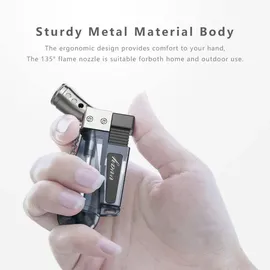 luxuskollektion 2er Pack Jetflamme Sturmfeuerzeug Gas Nachfüllbar