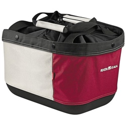 KlickFix Fahrradkorb Shoppertasche „Alingo GT“, 41 x 29 x 24 cm, für Racktime-Gepäckträg rot