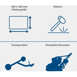 SCHEPPACH Rüttelplatte HP1400S 49 x 32 cm
