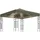 vidaXL Pavillon mit LED-Lichterkette 3x3 m Taupe