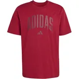 adidas Collegiate Lineage Graphic T-Shirt, active maroon XXL