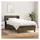 vidaXL Boxspringbett 100 x 200 cm Dunkelbraun