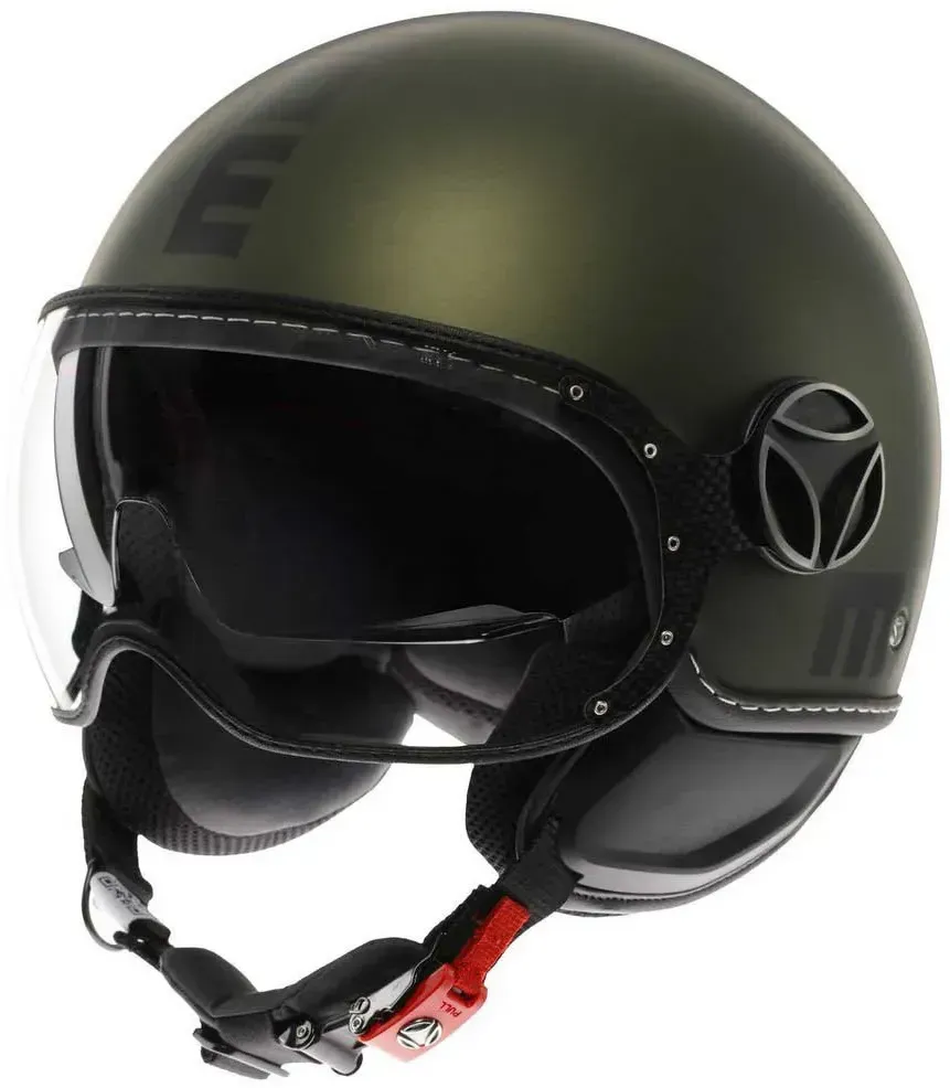 Momo Design Fgtr Evo Jethelm - Mono Matt Green / Black - XS